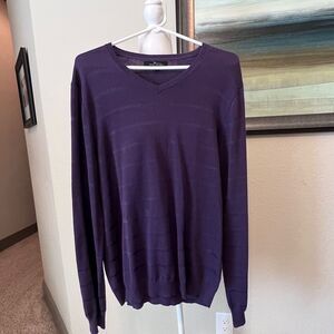 Men’s Marc Anthony Purple stripped Sweater